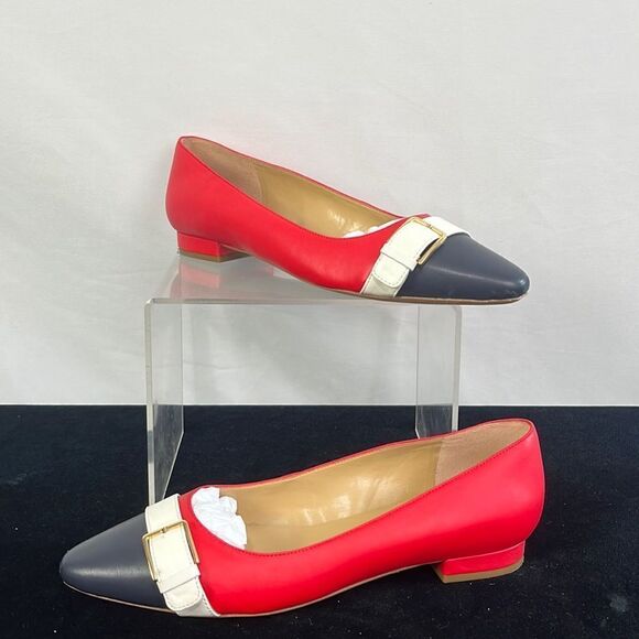 Talbots Shoes - Talbots Red White and Blue Flats with Box